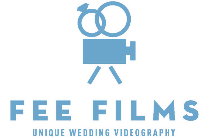 Light blue fee films logo.