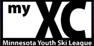 Minnesota Youth Ski League logo with "my XC" in larger black letters
