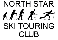 North Star Ski Touring Club logo with illustration of cross-country skiers.