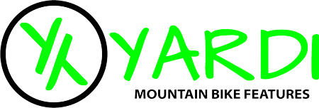 YARDI mountain bike features logo